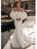 Strapless Ivory Satin Wedding Dress With Removable Sleeves Strapless Ivory Satin Wedding Dress With Removable Sleeves